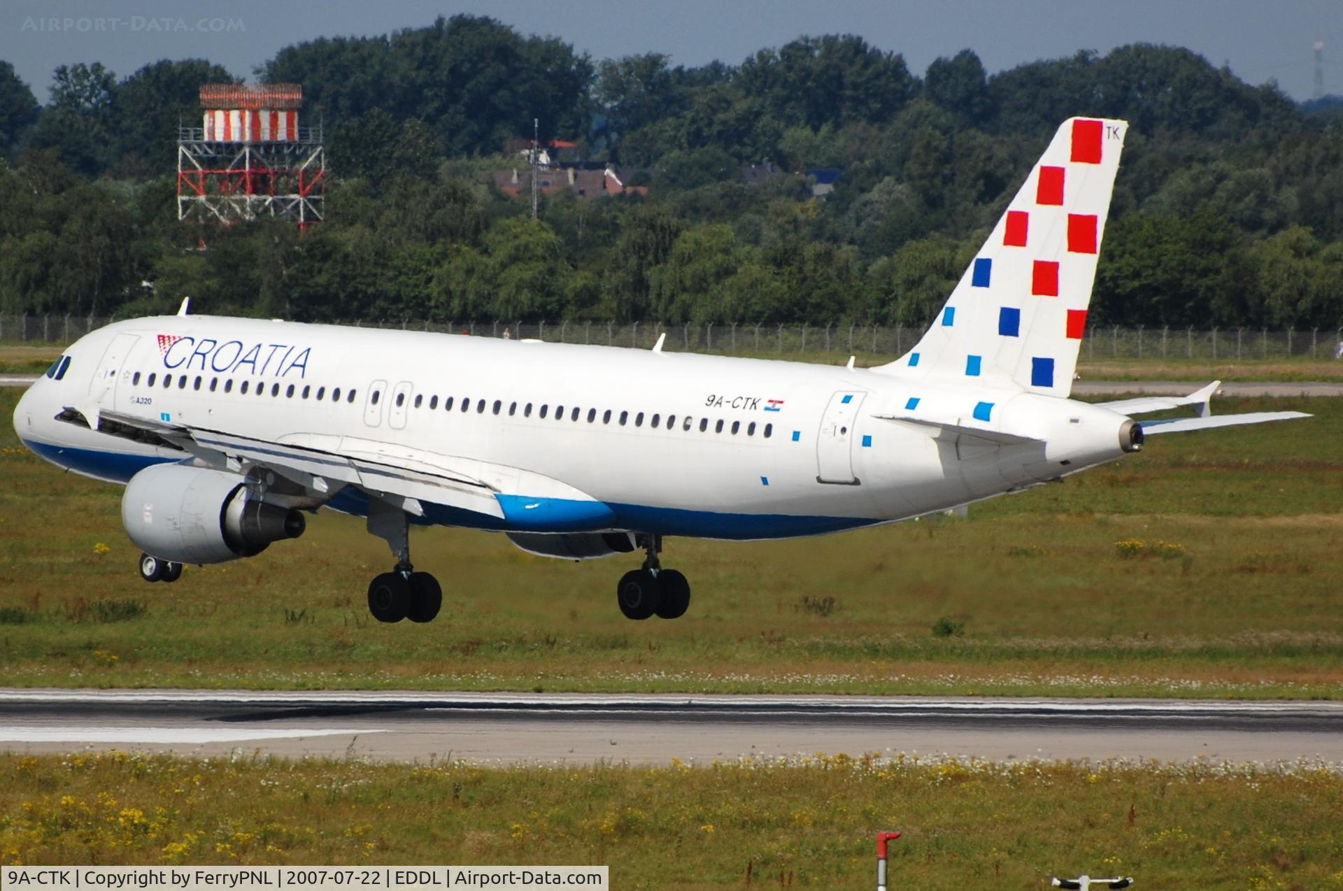9A-CTK, 2000 Airbus A320-214 C/N 1237, Croatia A320 landing