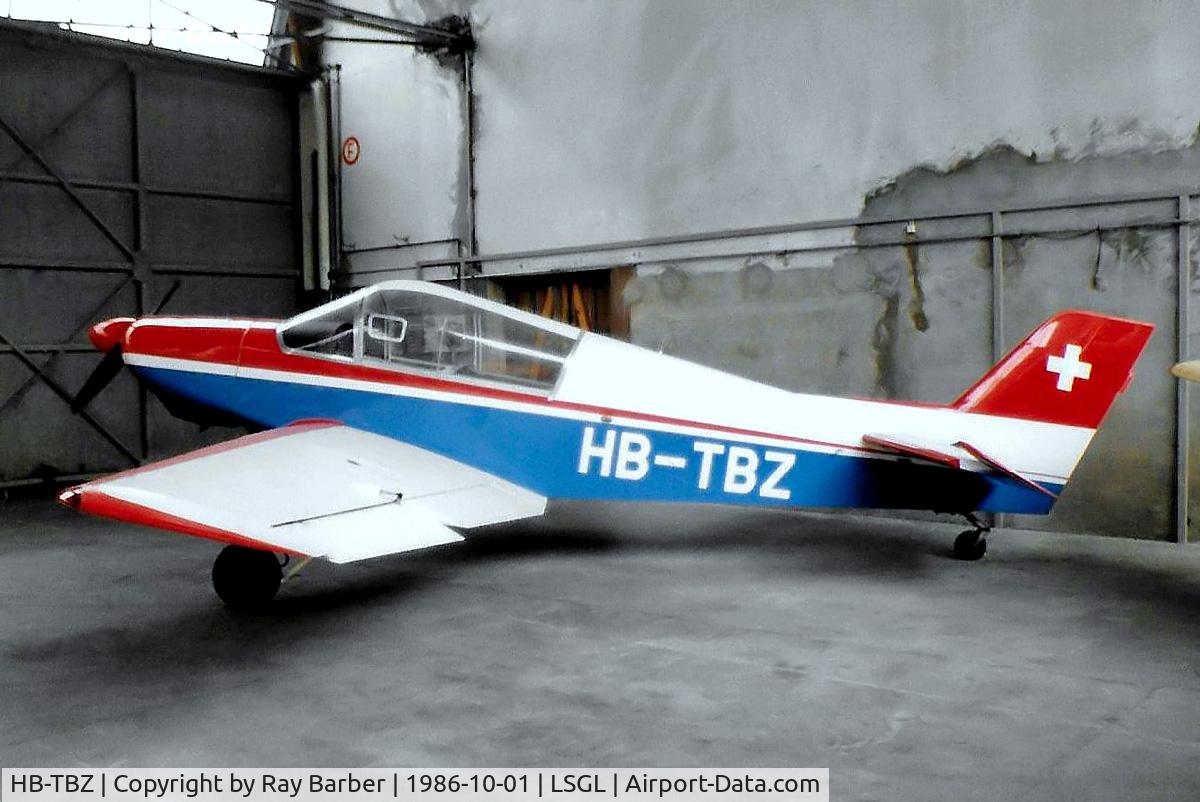HB-TBZ, 1964 Uetz U4M Pelikan C/N 29, HB-TBZ   Uetz U.4M Pelikan [29] Lausanne-Blecherette~HB 01/10/1986