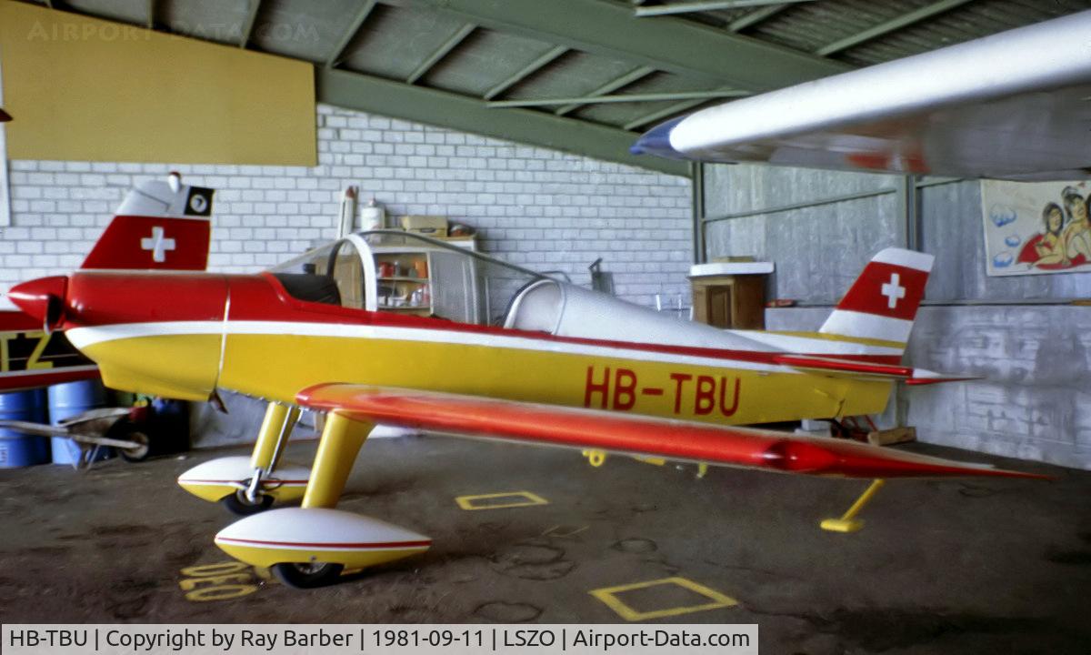 HB-TBU, 1978 Uetz U4M Pelikan C/N 7303, HB-TBU   Uetz U.4M Pelikan [7303] Luzern-Beromunster~HB 11/09/1981