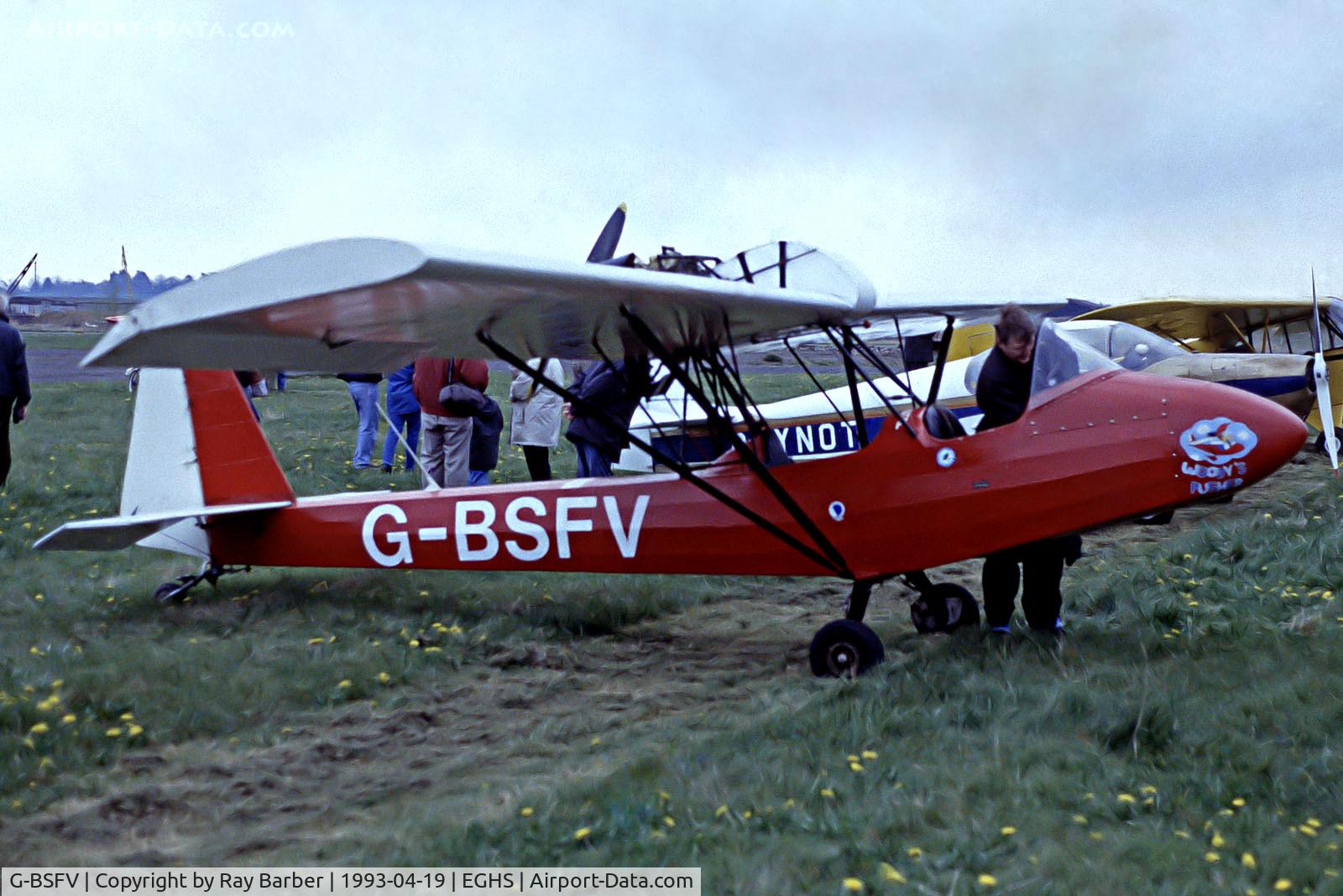 G-BSFV, 1982 Aerosport Woody Pusher WAS-2 C/N 201, G-BSFV   Woods Woody Pusher [201] Henstridge~G 19/04/1993