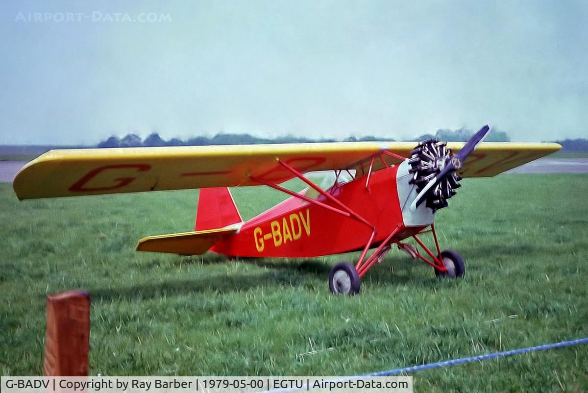 G-BADV, 1953 Brochet MB-50 Pipistrelle C/N 78, G-BADV   Brochet MB.50 Pipistrelle [78] Dunkeswell~G @May 1979