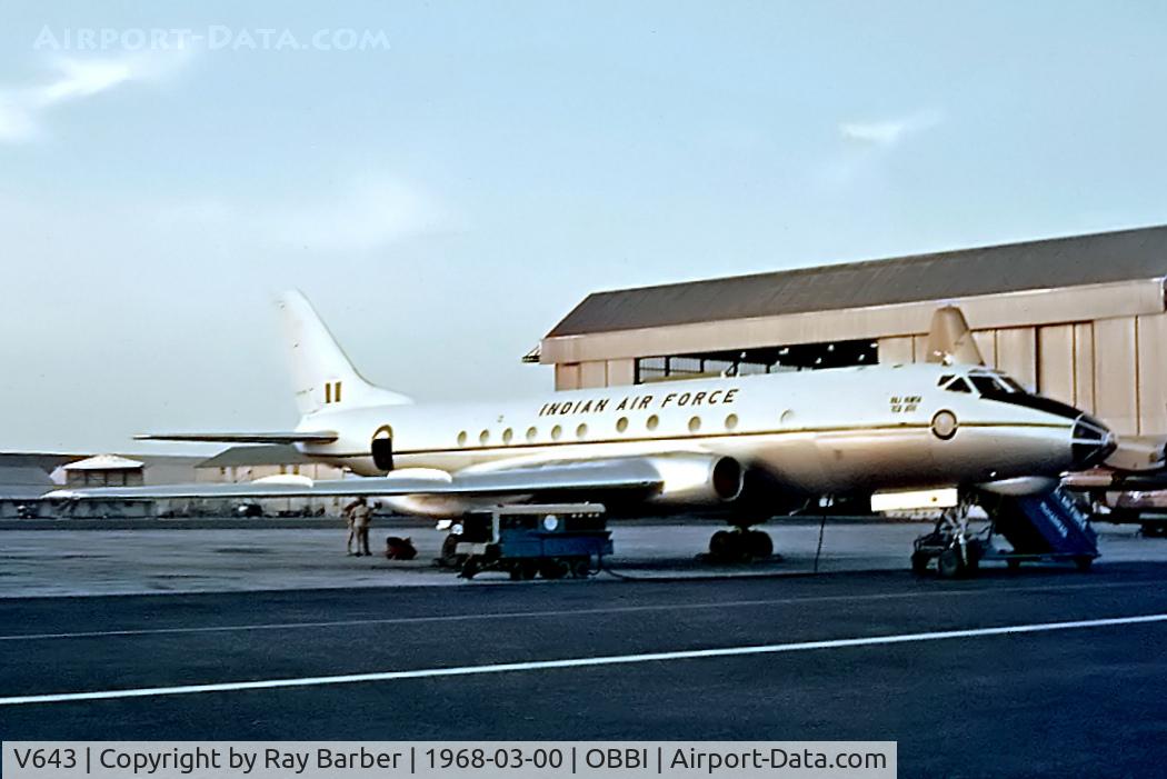 V643, 1966 Tupolev Tu-124K C/N 6351902, V643   Tupolev Tu-124K [6351902] (Indian Air Force) Bahrain Int'l~A9C 03/1968