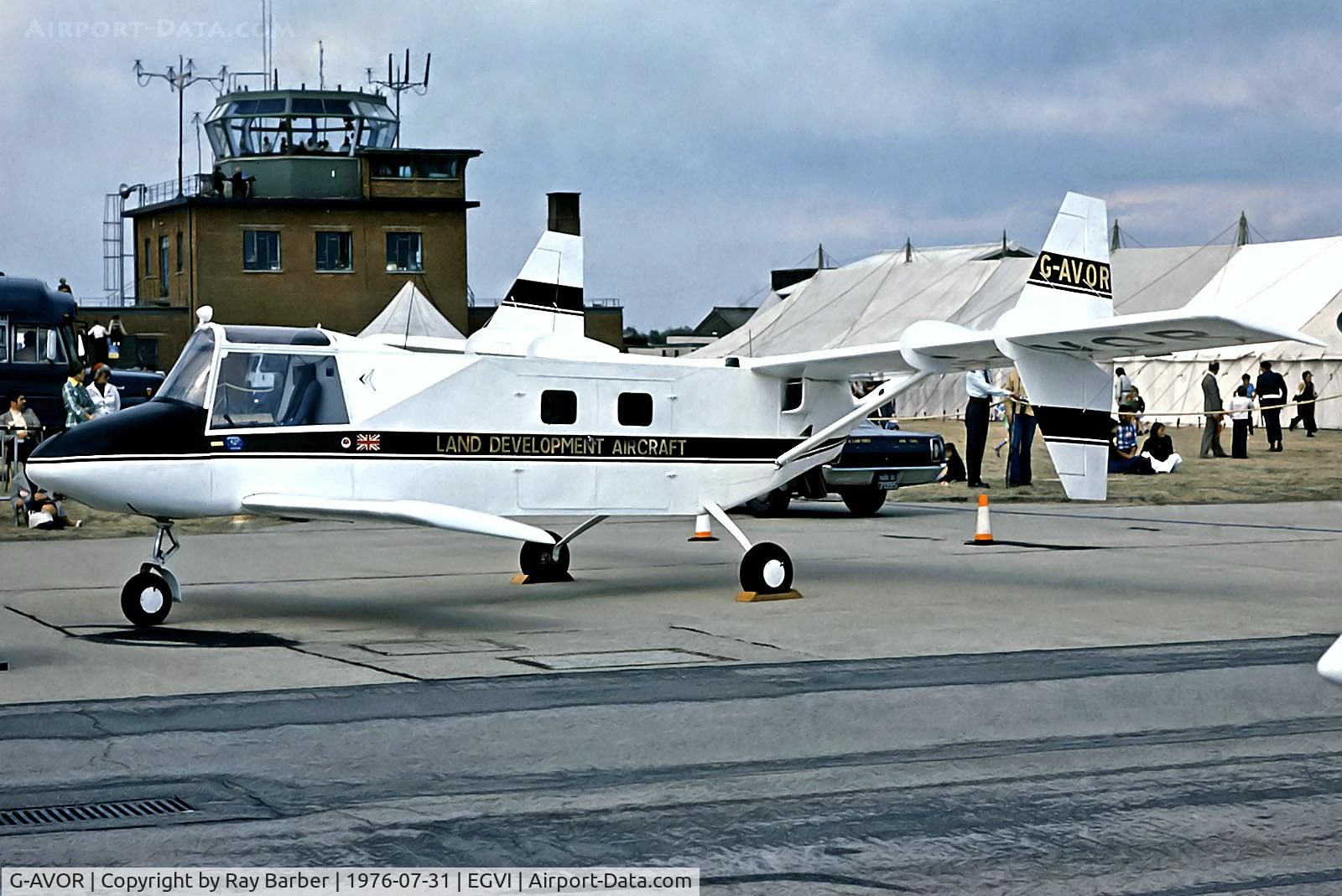 G-AVOR, 1967 Lockspeiser LDA-1 (Land Development Aircraft) C/N PFA 1346, G-AVOR   Lockspeiser LDA-01 Land Development Aircraft [PFA 1346] (David Lockspeiser) RAF Greenham Common~G 31/07/1976