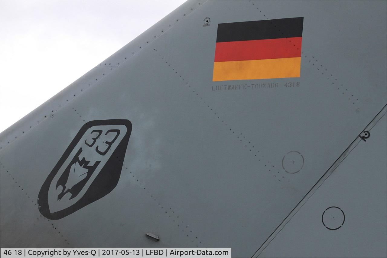 46 18, Panavia Tornado IDS C/N 789/GS251/4318, German Air Force Panavia Tornado IDS, Static display, Bordeaux-Mérignac Air Base 106(LFBD-BOD) Open day 2017
