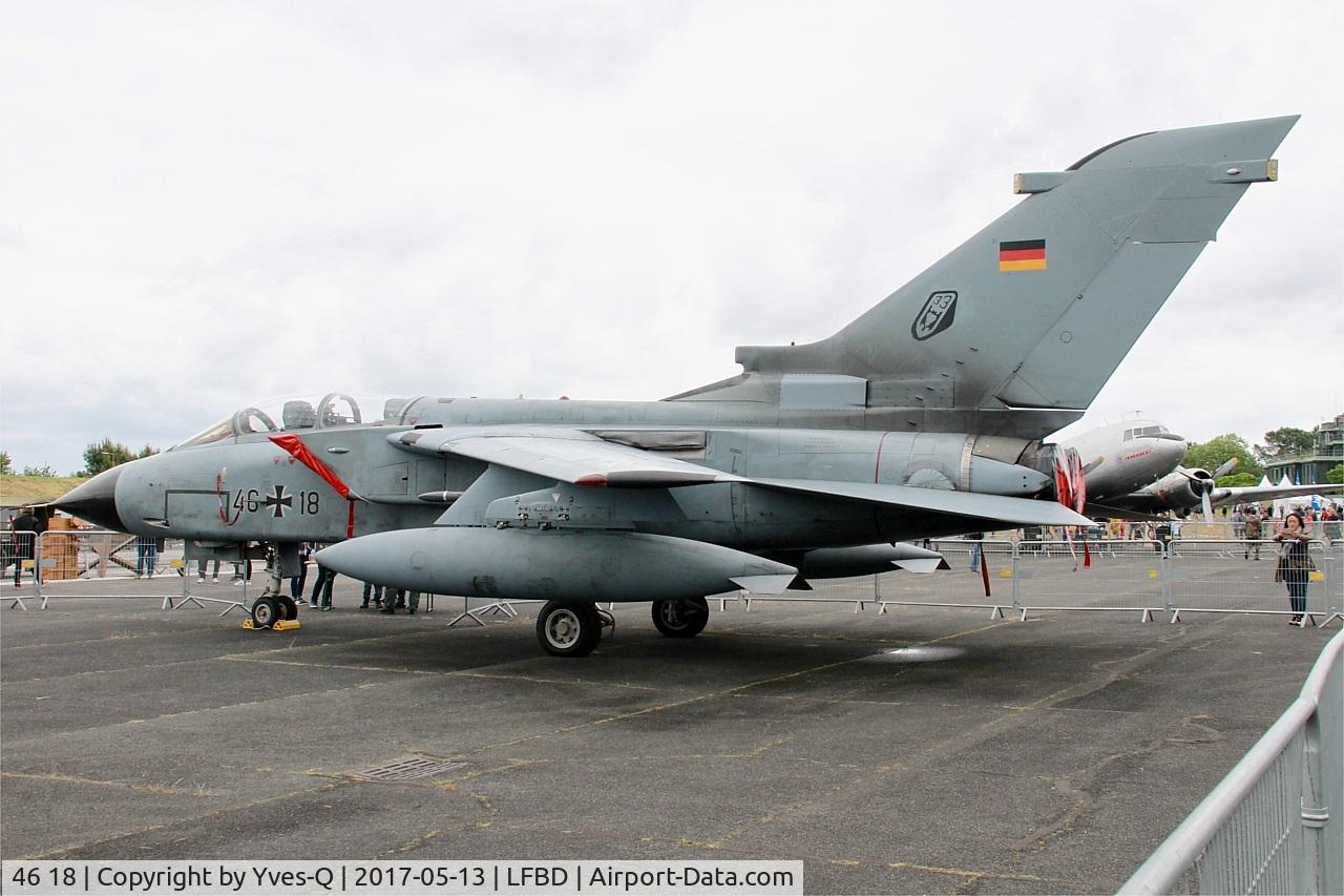 46 18, Panavia Tornado IDS C/N 789/GS251/4318, German Air Force Panavia Tornado IDS, Static display, Bordeaux-Mérignac Air Base 106(LFBD-BOD) Open day 2017