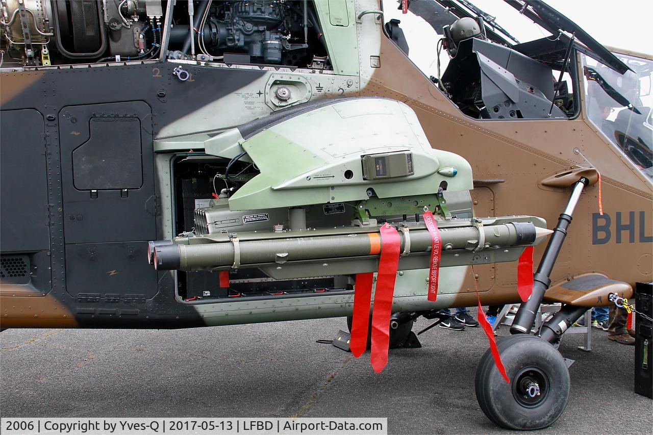 2006, Eurocopter EC-665 Tigre HAP C/N 2006, Eurocopter EC-665 Tigre HAP, Mistral missile, Bordeaux-Mérignac Air Base 106 (LFBD-BOD) Open day 2017