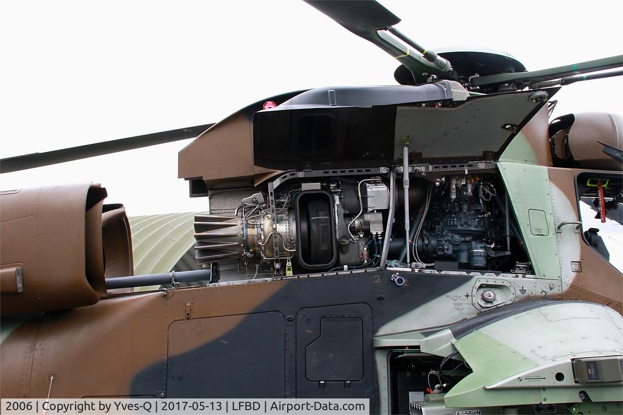2006, Eurocopter EC-665 Tigre HAP C/N 2006, Eurocopter EC-665 Tigre HAP, Engine close up view, Bordeaux-Mérignac Air Base 106 (LFBD-BOD) Open day 2017
