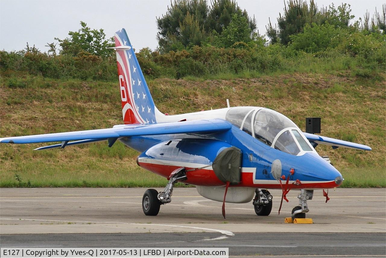 E127, 1983 Dassault-Dornier Alpha Jet E C/N E127, Dassault-Dornier Alpha Jet E (F-UGFK), Athos 06 of Patrouille de France 2017, Bordeaux-Mérignac Air Base 106 (LFBD-BOD) Open day 2017