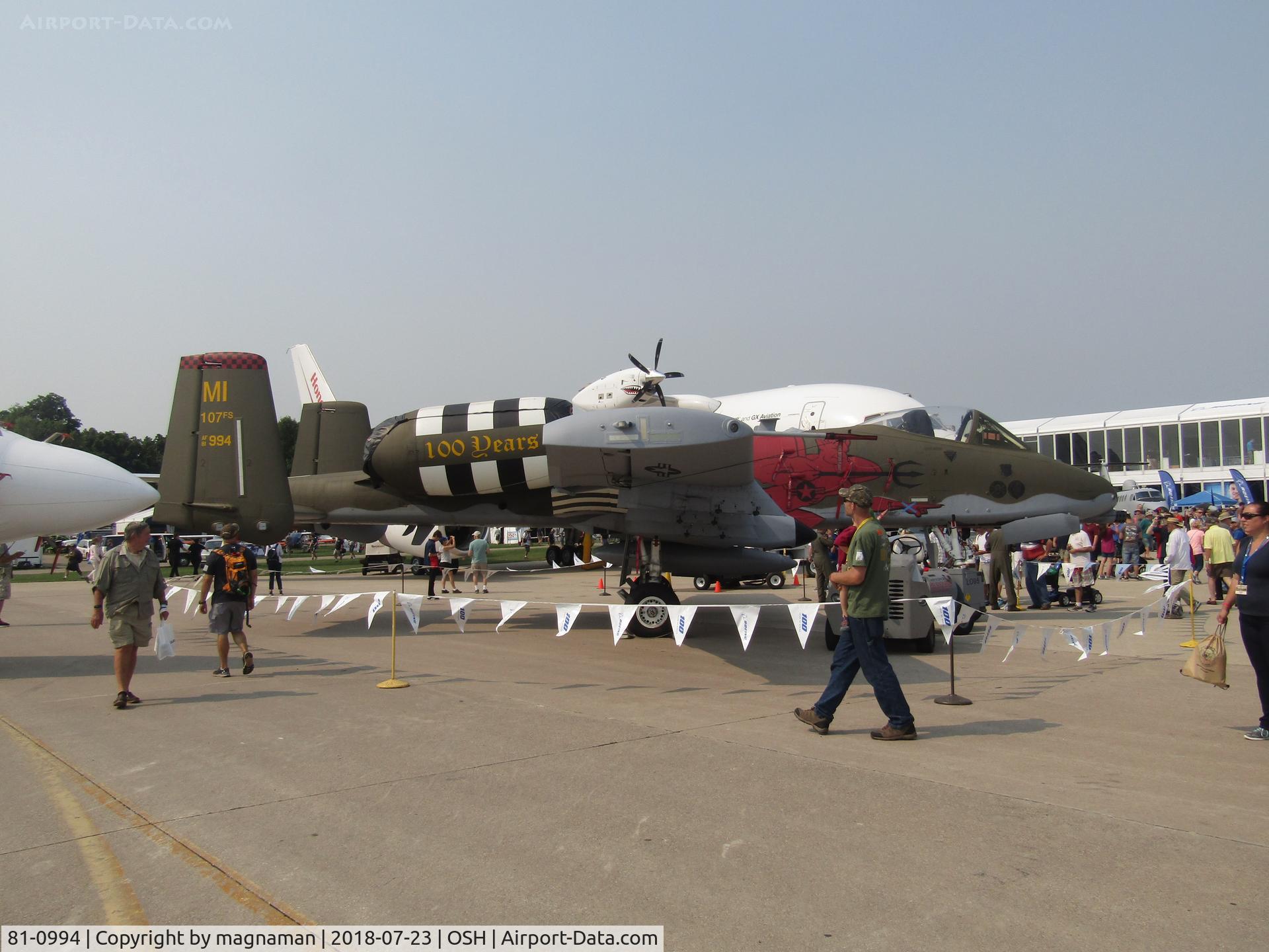 81-0994, 1981 Fairchild Republic A-10C Thunderbolt II C/N A10-0689, at OSH 2018