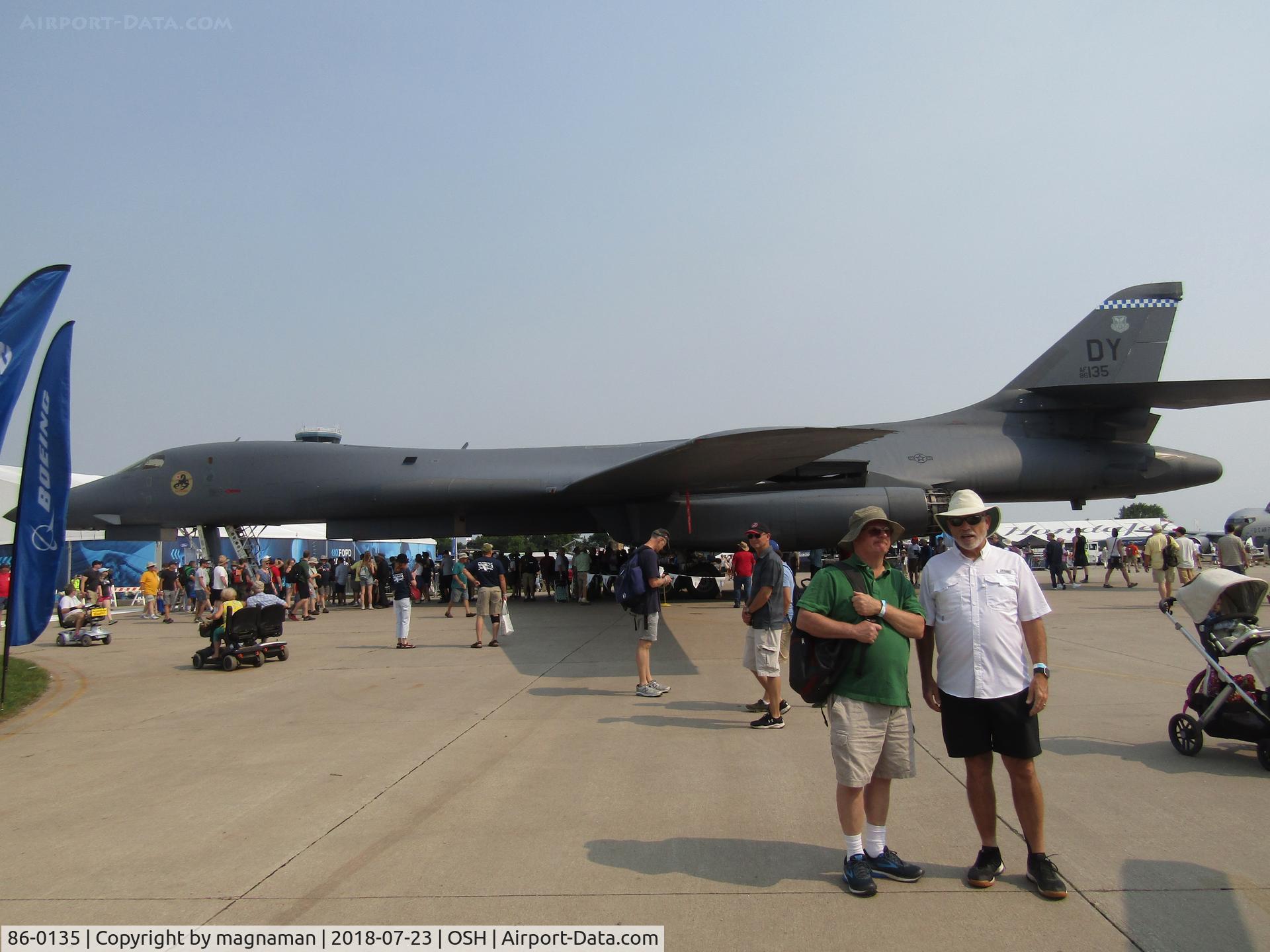 86-0135, 1986 Rockwell B-1B Lancer C/N 95, at OSH 2018