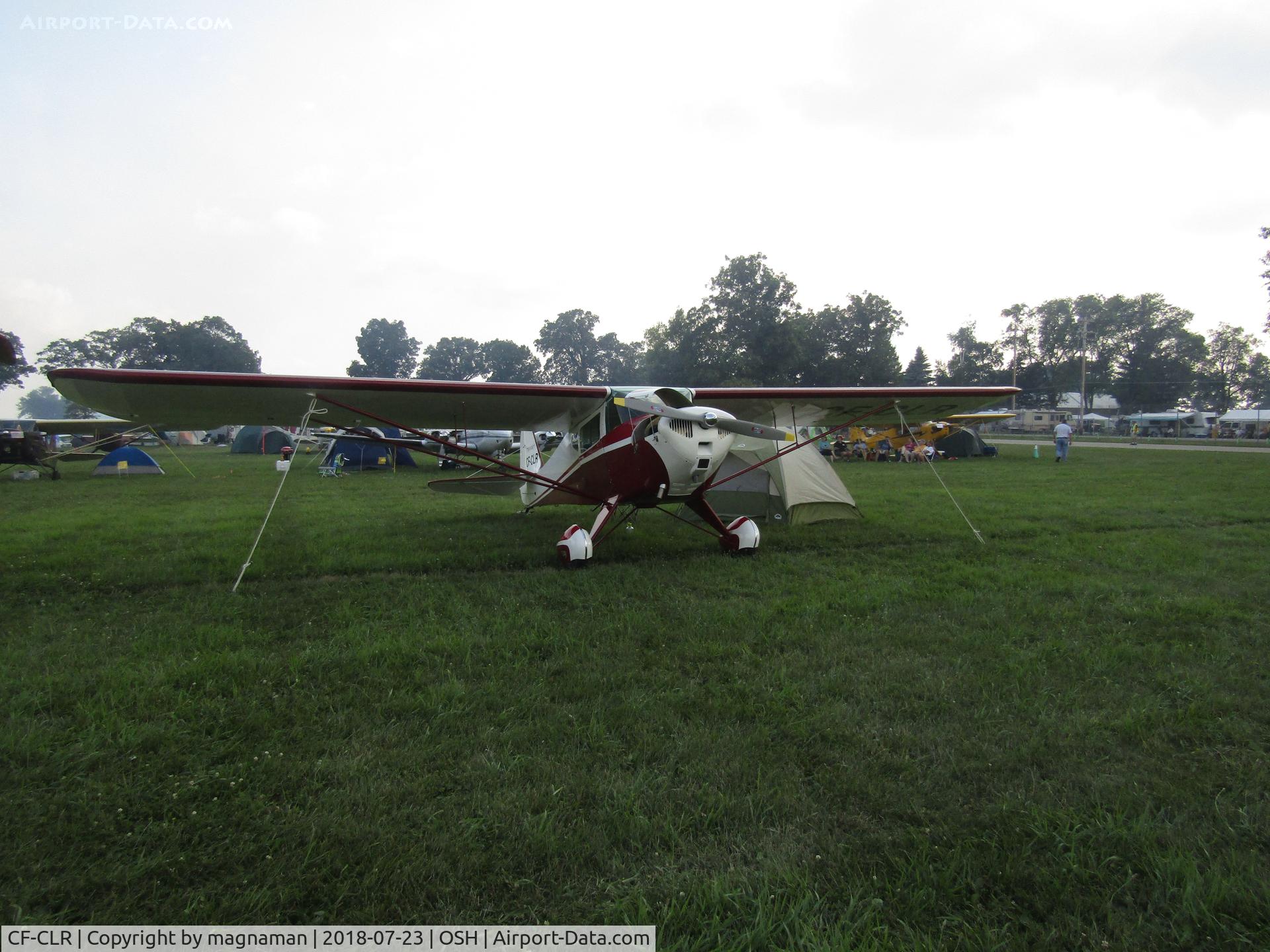 CF-CLR, 1946 Taylorcraft BC-12 C/N 8886, gloomy day at EAA 2018