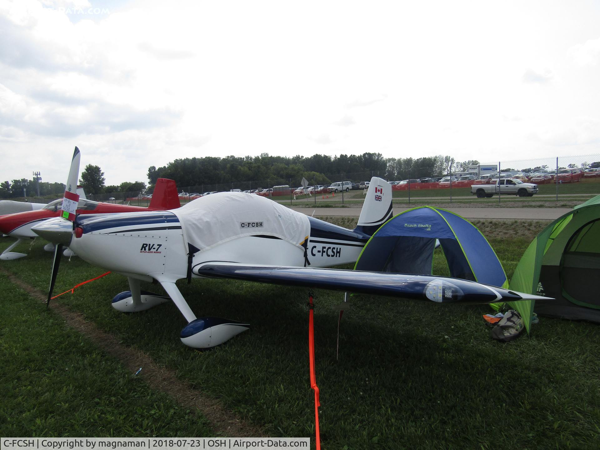 C-FCSH, 2017 Vans RV-7 C/N 72583, at EAA 2018