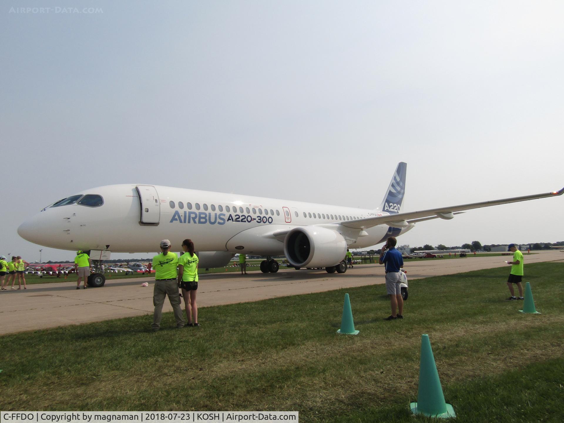 C-FFDO, 2015 Bombardier CSeries CS300 (BD-500-1A11) C/N 55002, at EAA 2018