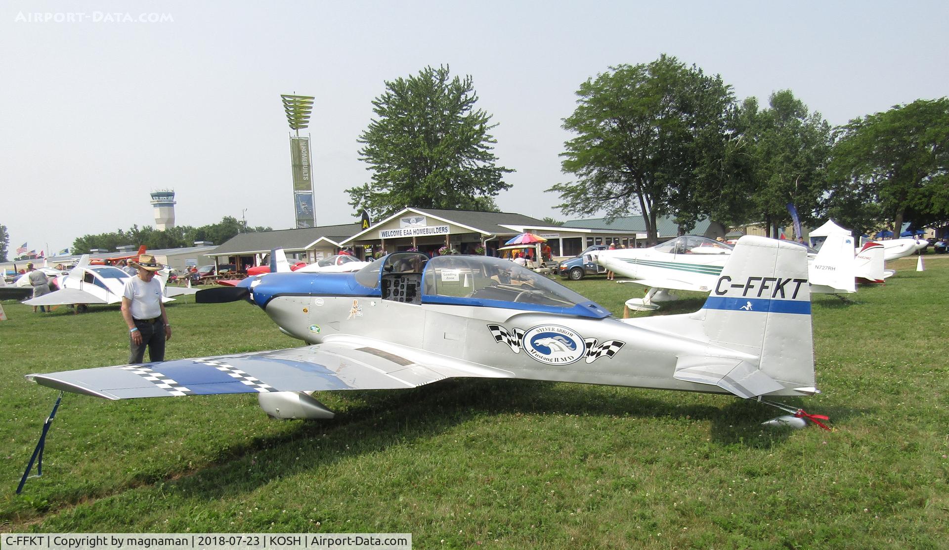 C-FFKT, 1972 Bushby Mustang II C/N LOWI6872, at EAA 2018
