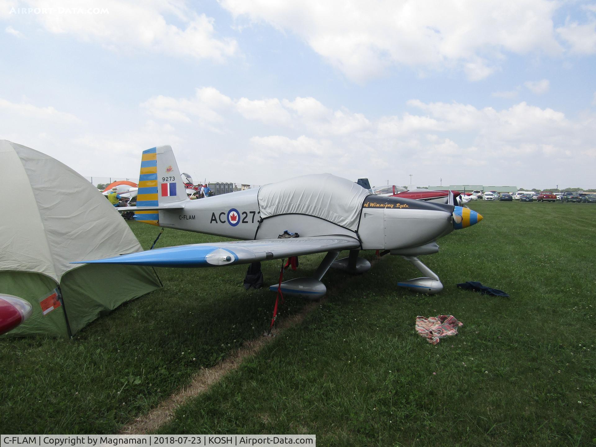 C-FLAM, 2011 Vans RV-7A C/N 712184, at EAA 2018