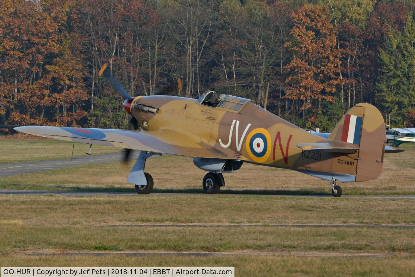OO-HUR, 1943 Hawker Hurricane IV C/N KZ321, First succesful flight in Belgium of the Hurricane OO-HUR.