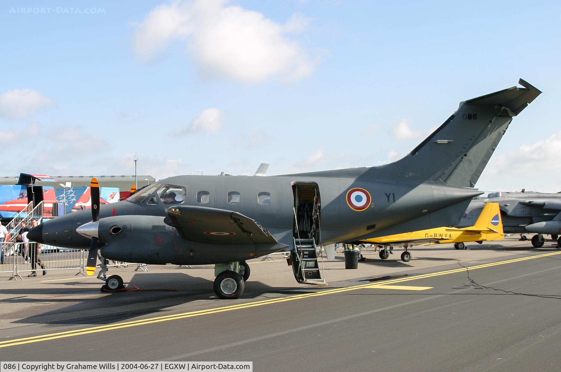 086, Embraer EMB-121AA Xingu C/N 121086, Embraer EMB121AA Xingu 086/YI EAT 00.319 French AF, Waddington 27/6/04