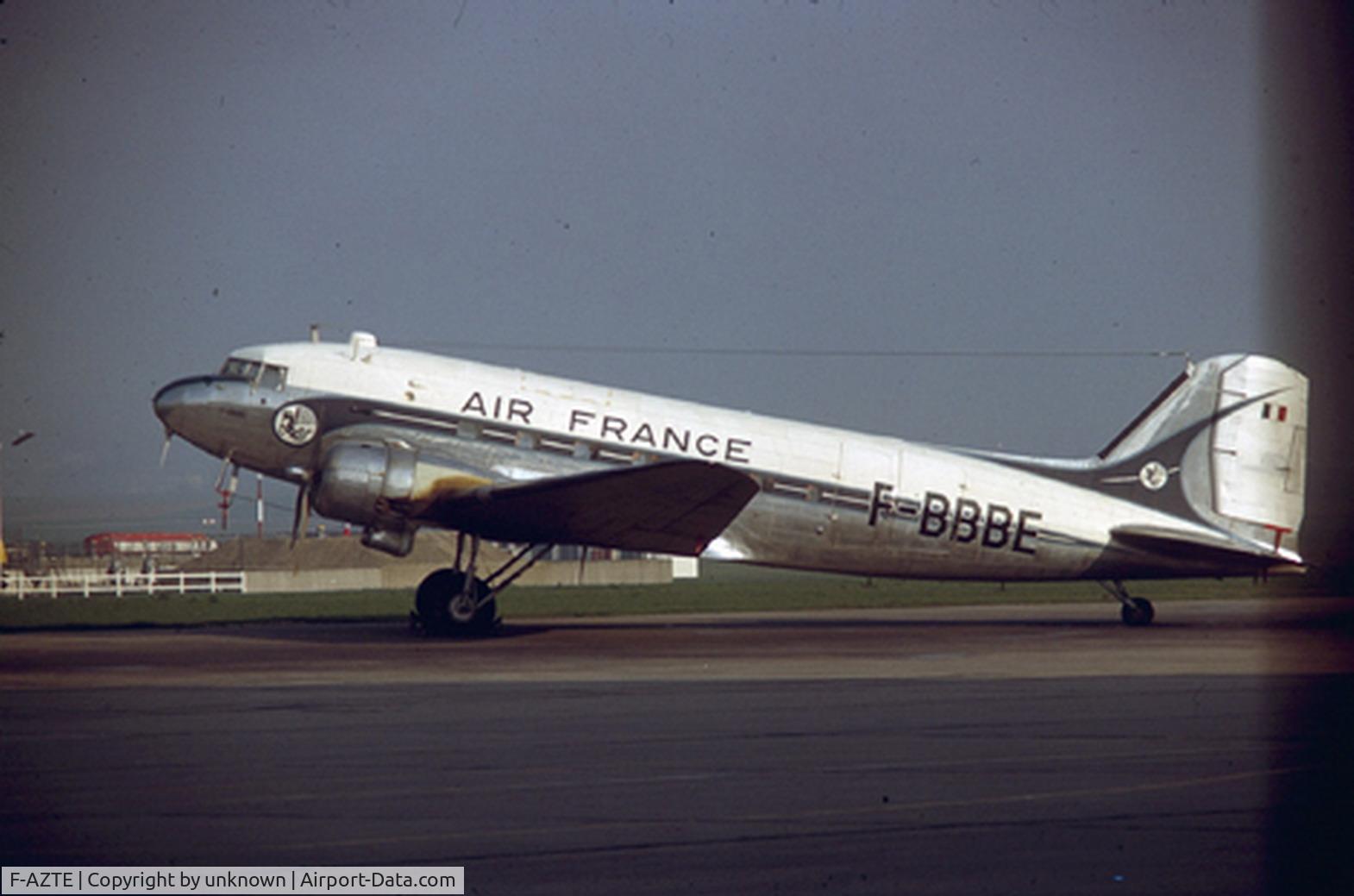 F-AZTE, 1943 Douglas C-47A-1-DL  Skytrain C/N 9172, avion preserve as F-BBBE (Fake Profile)
