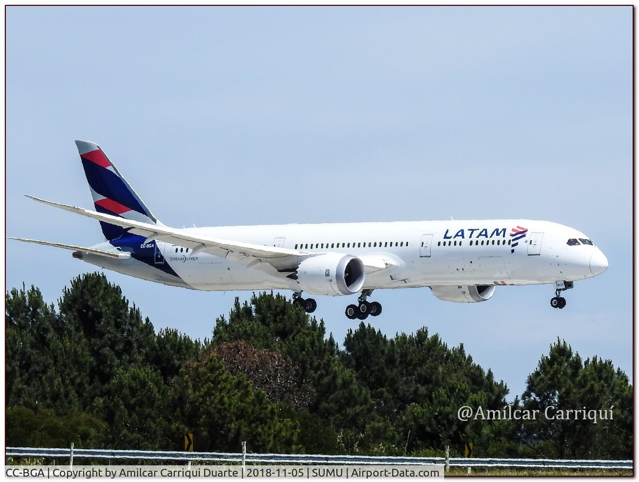 CC-BGA, 2014 Boeing 787-9 Dreamliner C/N 35317, Landing in SUMU