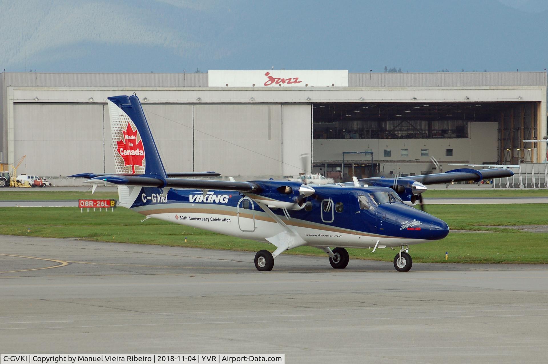 C-GVKI, 2014 Viking DHC-6-400 Twin Otter C/N 897, Arrival at YVR