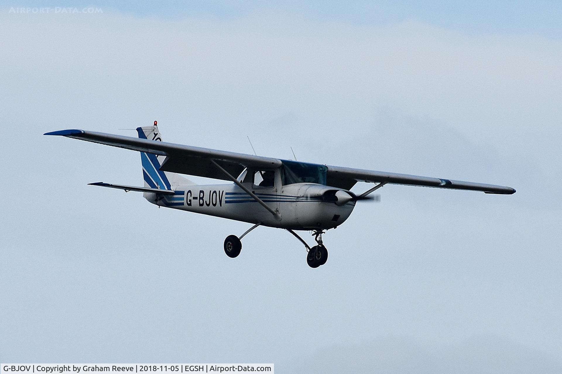 G-BJOV, 1970 Reims F150K C/N 0558, Landing at Norwich.