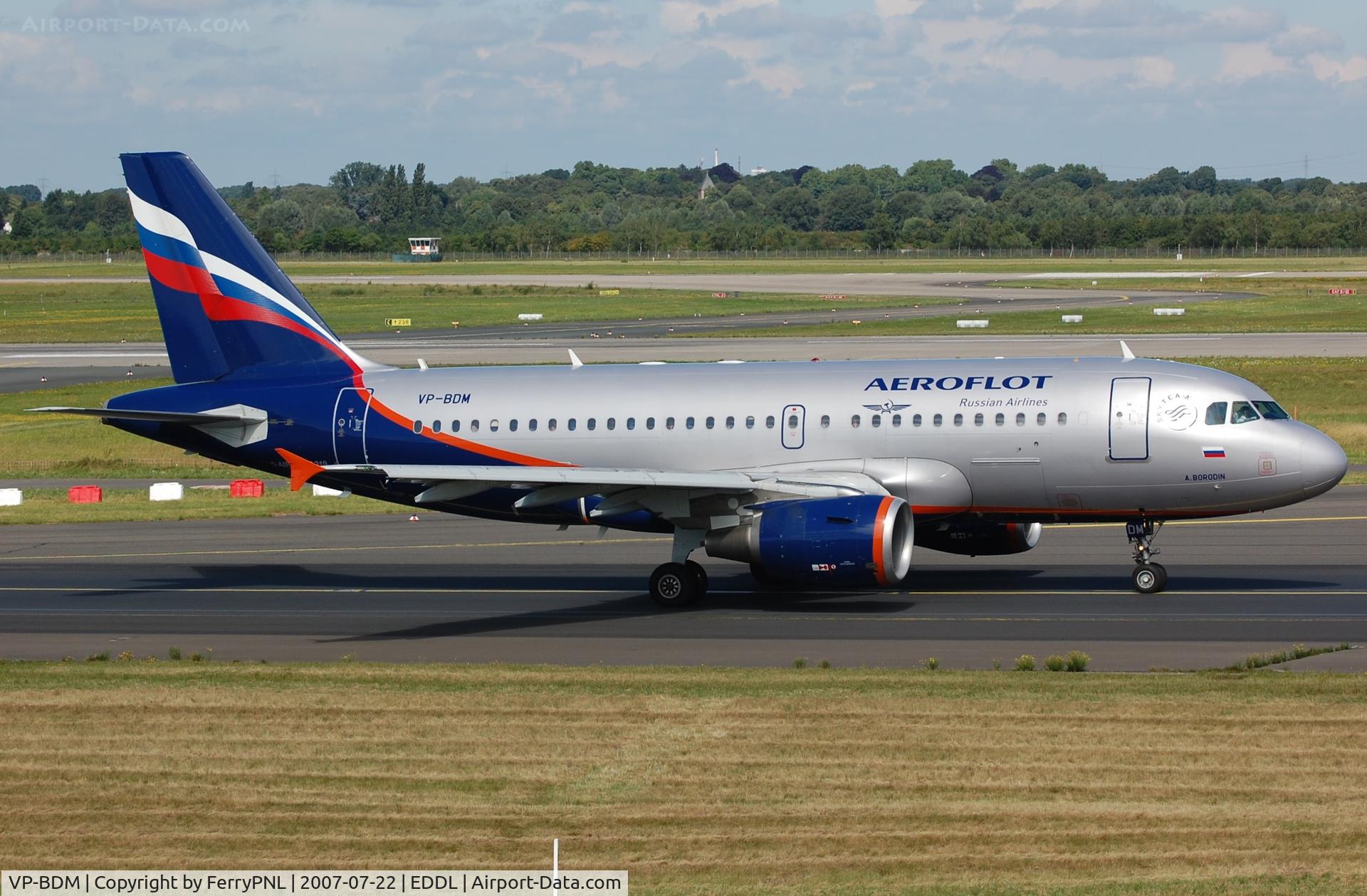 VP-BDM, 2003 Airbus A319-111 C/N 2069, Aeroflot A319