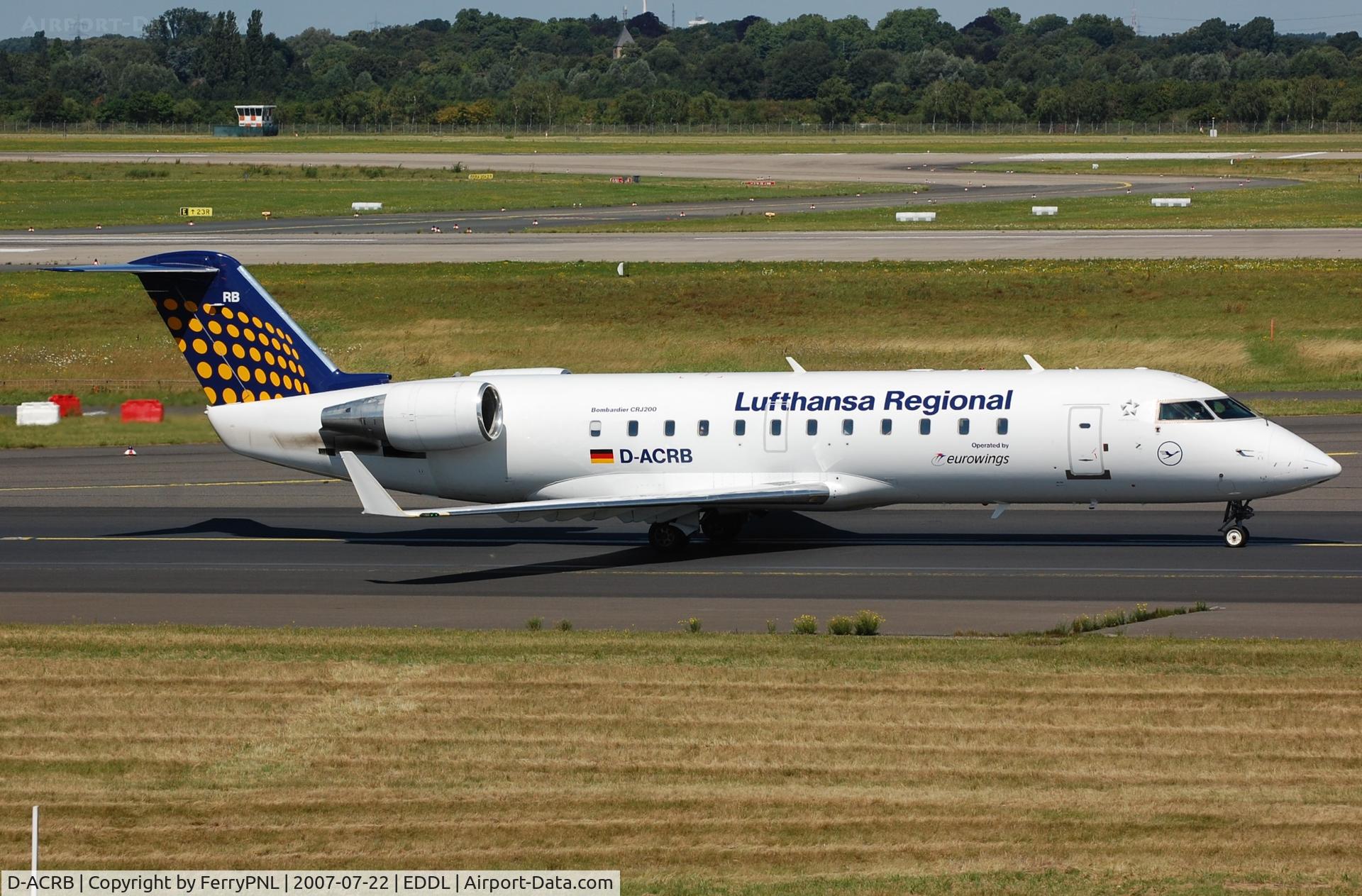 D-ACRB, 2001 Canadair CRJ-200ER (CL-600-2B19) C/N 7570, Lufthansa Regional CL200