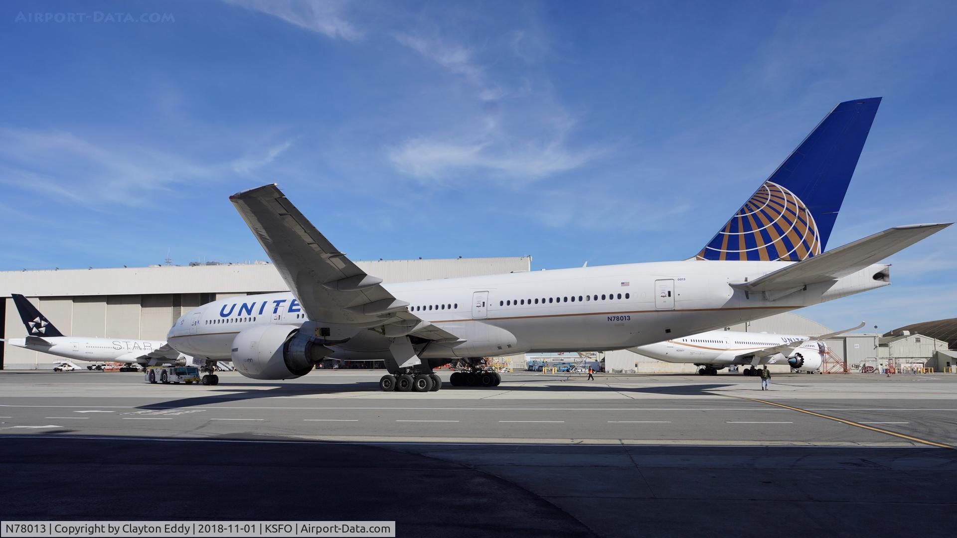 N78013, 1999 Boeing 777-224 C/N 29861, SFO 2018.