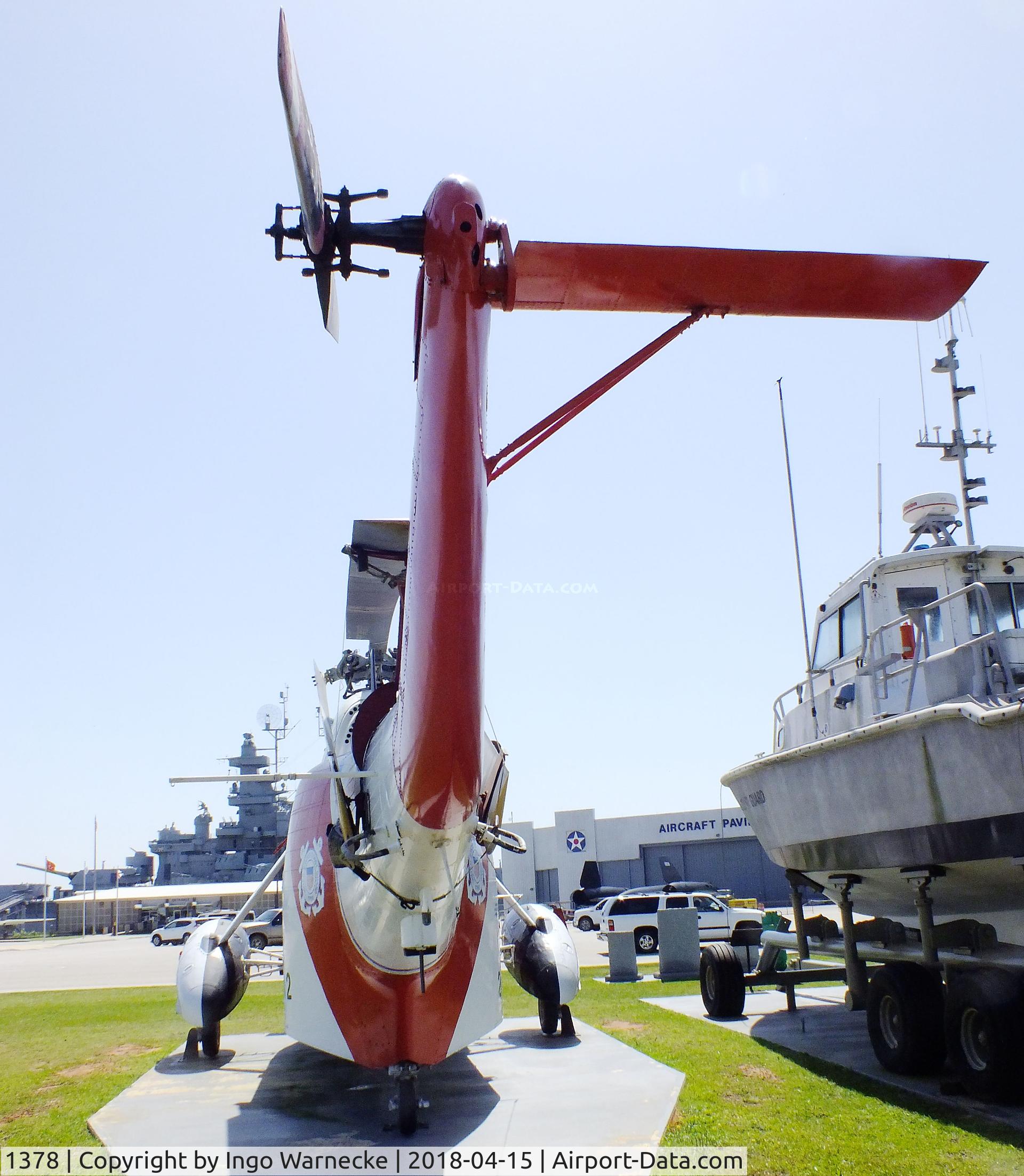 1378, Sikorsky HH-52A Sea Guard C/N 62.056, Sikorsky HH-52A Sea Guardian at the USS Alabama Battleship Memorial Park, Mobile AL
