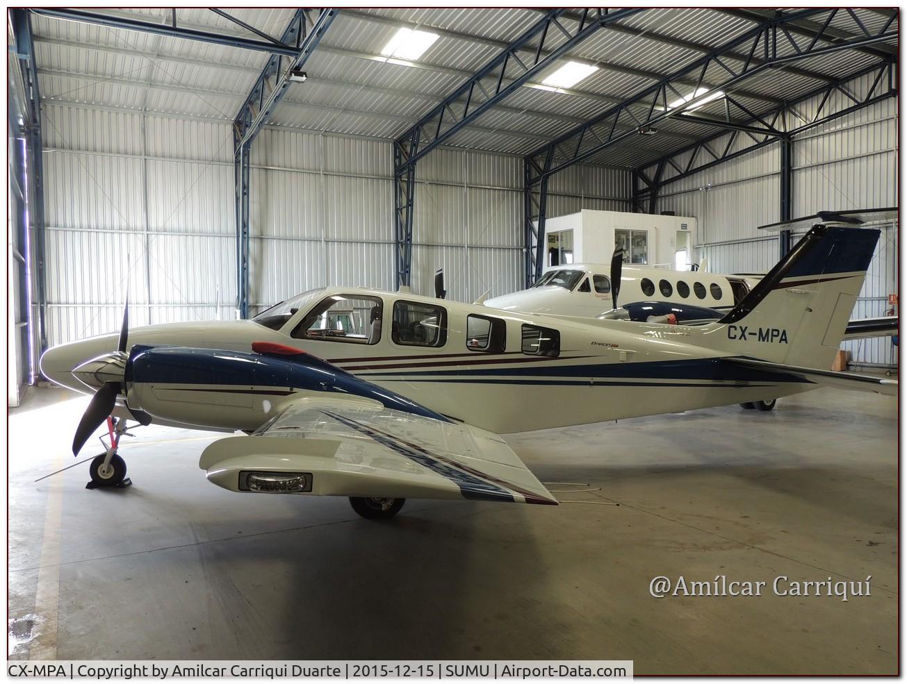 CX-MPA, 2014 Beechcraft G58 Baron C/N TH-2436, Inside Hangar at SUMU