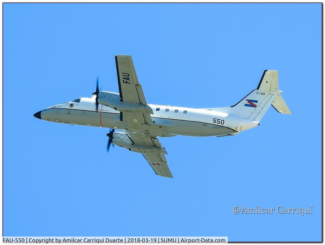 FAU-550, Embraer C-120 Brasilia C/N 120089, Take off from SUMU