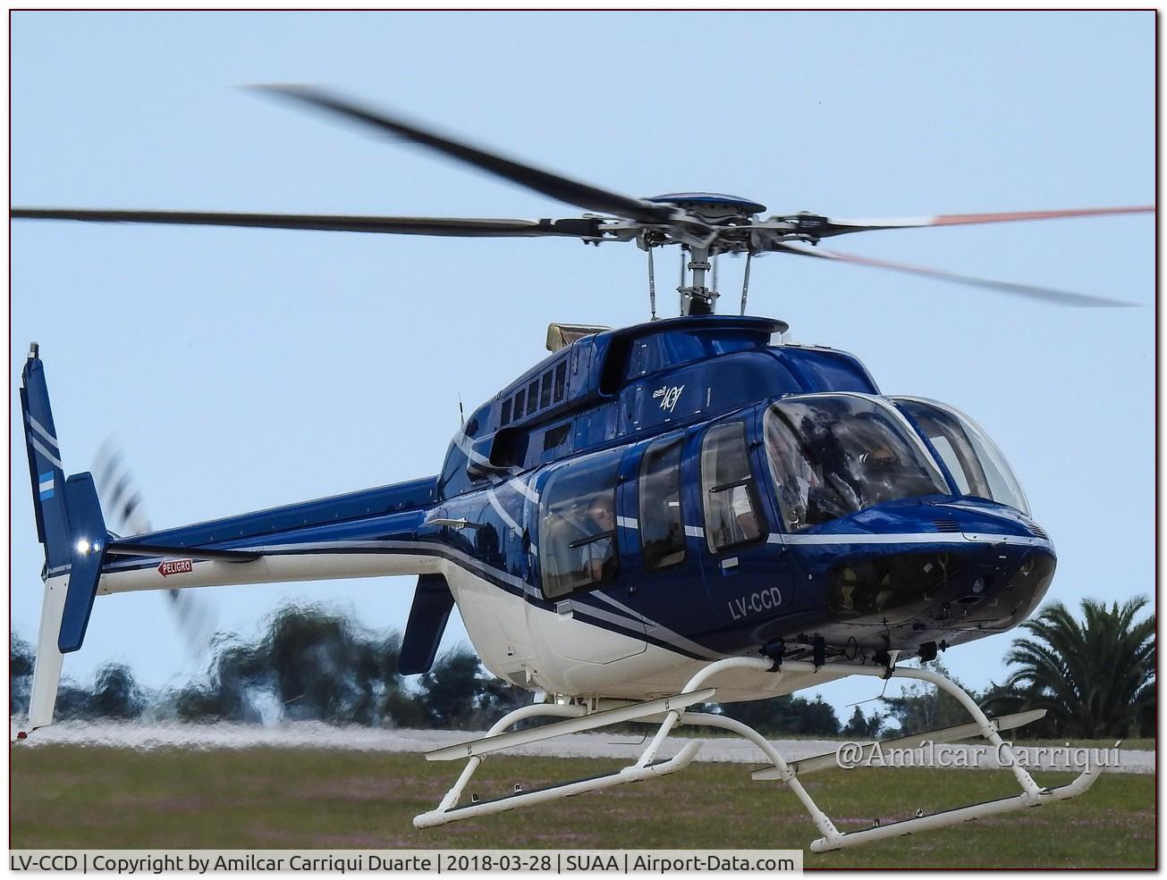 LV-CCD, Bell 407 C/N 53953, Taxi in SUAA