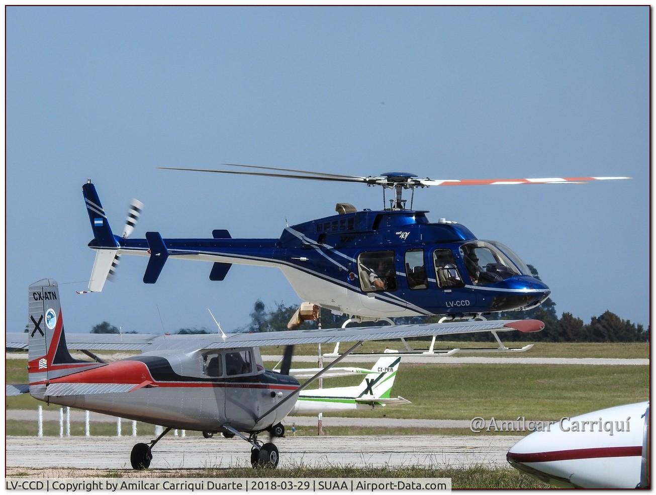 LV-CCD, Bell 407 C/N 53953, Taxi in SUAA