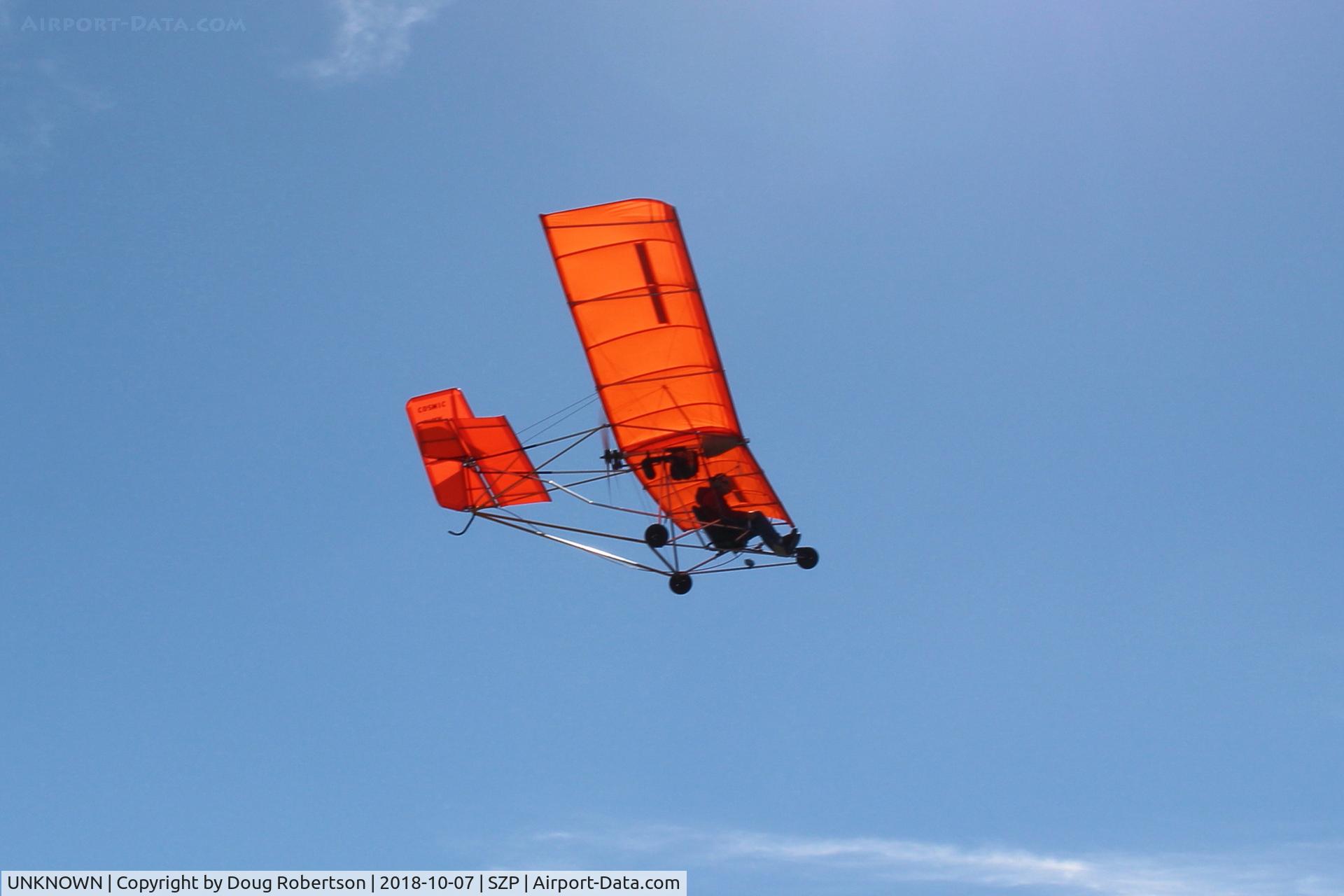 UNKNOWN, Ultralights various C/N Unknown, COSMIC Ultralight, Registry Not Valid?, takeoff climb Rwy 22