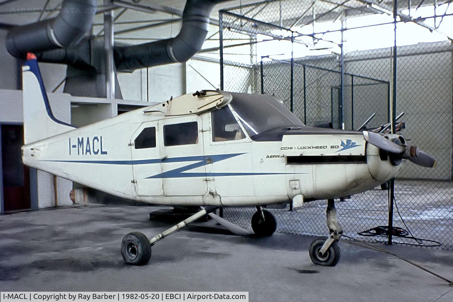 I-MACL, 1962 Aermacchi AL-60B-2 Santa Maria C/N 6218, I-MACL   Aermacchi AL-60B-2 [6218] Charleroi-Gosselies~OO 20/05/1982