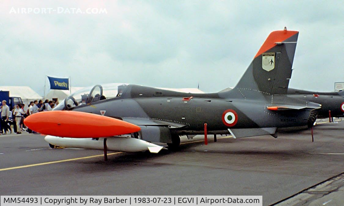 MM54493, Aermacchi MB-339A C/N 6690/085/AA041, MM54493   Aermacchi MB-339A-MLU [6690] (Italian Air Force) RAF Greenham Common~G 23/07/1983