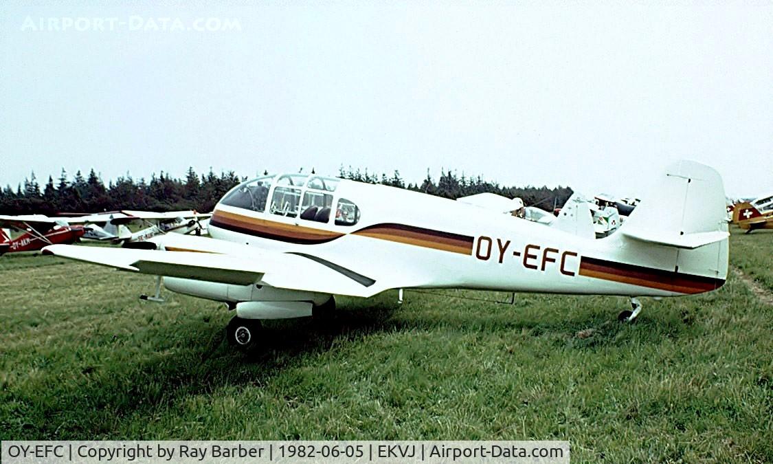 OY-EFC, 1956 Let Super Aero 45 C/N 03-007, OY-EFC   Aero 45S [03-007] Stauning~OY 05/06/1982