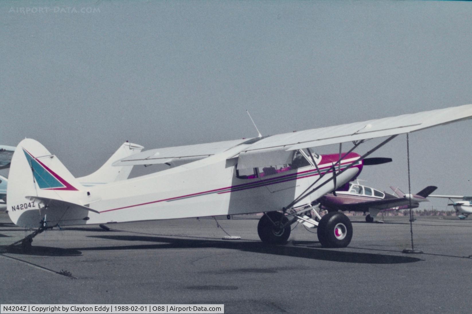 N4204Z, 1966 Piper PA-18-150 Super Cub C/N 18-8423, Old Rio Vista Airport 2-88.