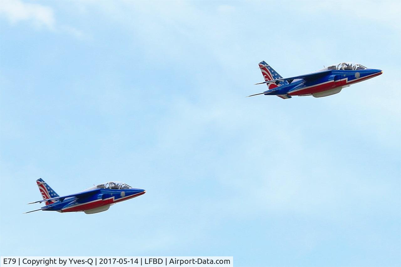 E79, Dassault-Dornier Alpha Jet E C/N E79, Dassault-Dornier Alpha Jet E (F-TENA), Athos 5 of Patrouille de France 2017, On display, Bordeaux-Mérignac Air Base 106 (LFBD-BOD) open day 2017