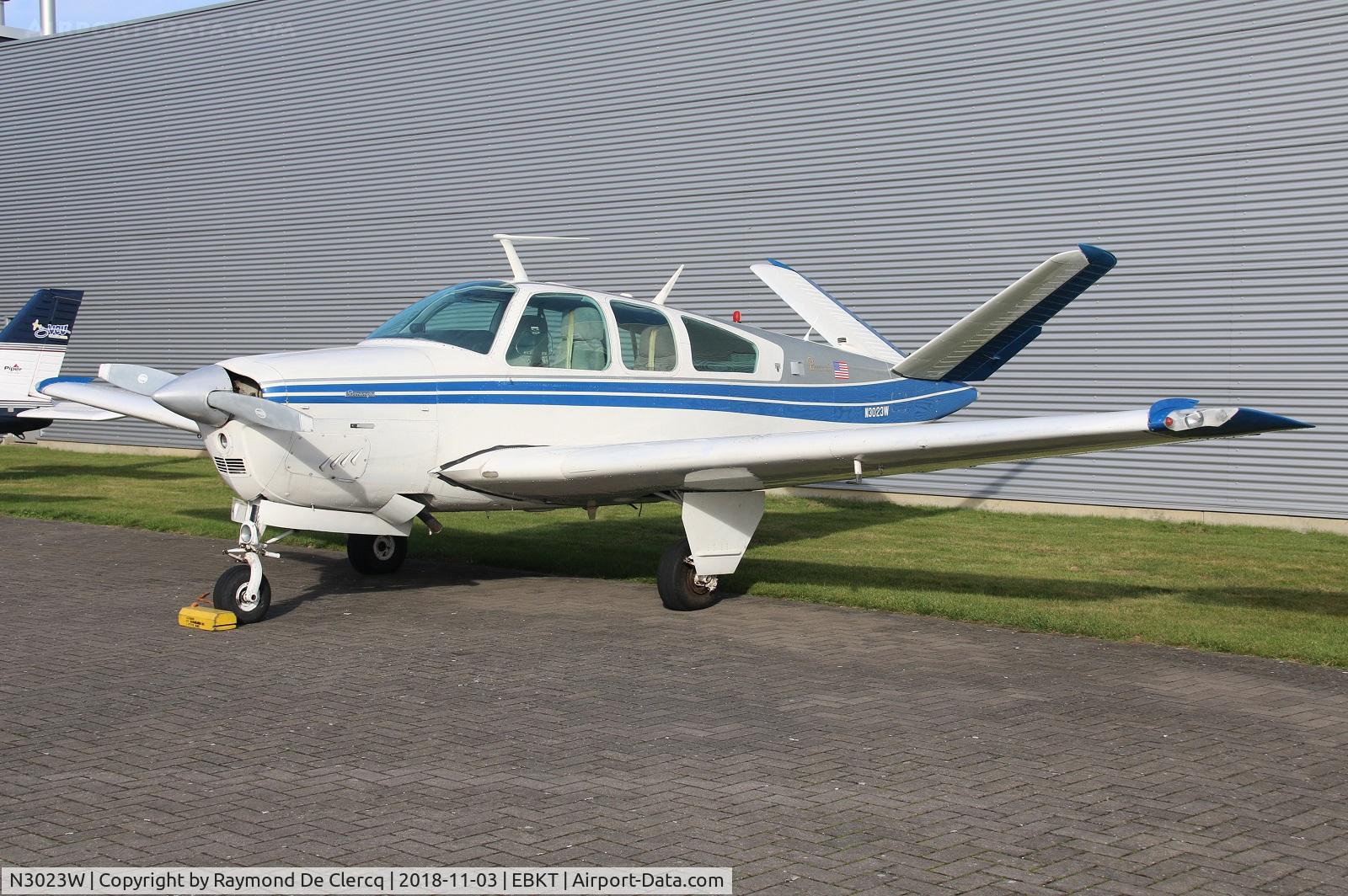 N3023W, 1973 Beech V35B Bonanza C/N D-9517, At Wevelgem.