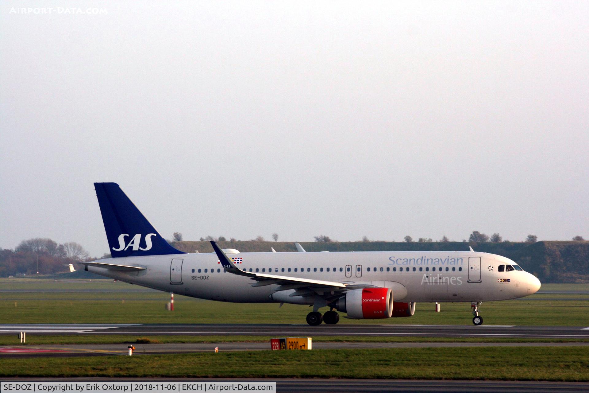 SE-DOZ, 2017 Airbus A320-251N C/N 7565, SE-DOZ taking off rw 22R