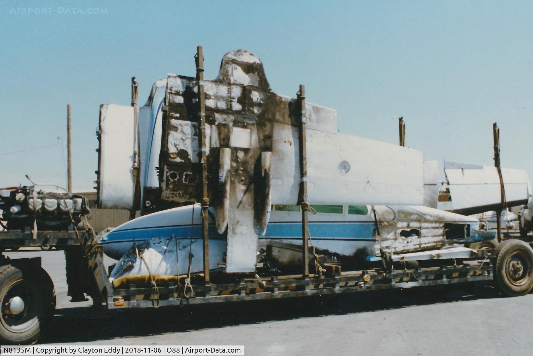 N8135M, Cessna 310I C/N 310I0135, Old Rio Vista California 1988?