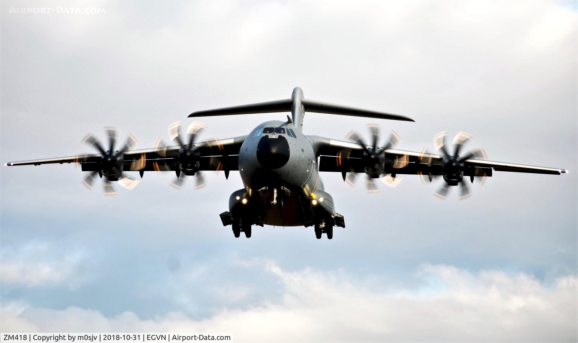 ZM418, 2018 Airbus A400M-180 Atlas C.1 C/N 056, Right time and place. AT LAST!