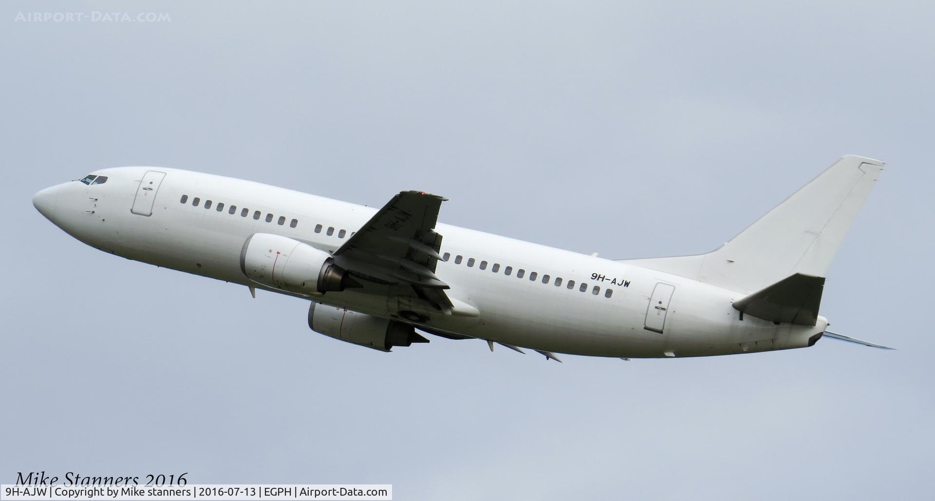 9H-AJW, 1998 Boeing 737-3U3 C/N 28733, Maleth-Aero AOC Ltd B737- 3U3 Departs runway 24 to MLA,EDI 13.7.16