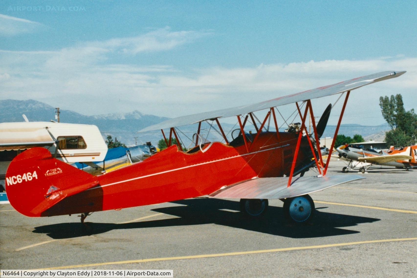 N6464, 1928 Curtiss-Wright Travel Air 4000 C/N 785, N6464 California 19??.