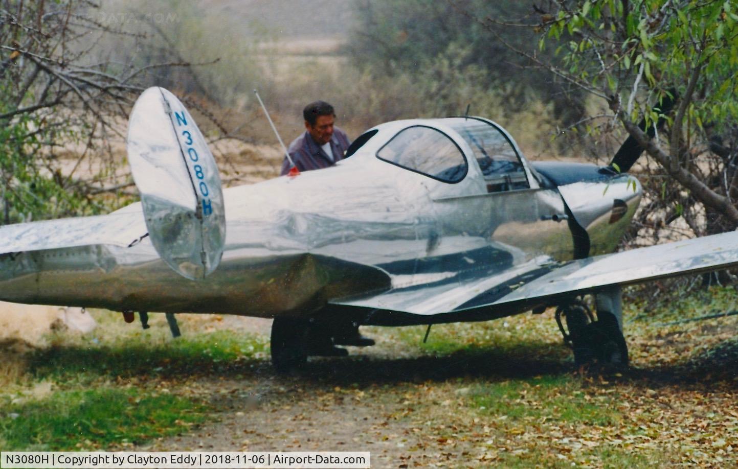 N3080H, 1946 Erco 415C Ercoupe C/N 3705, Almond Orchard near Madera Airport 1991