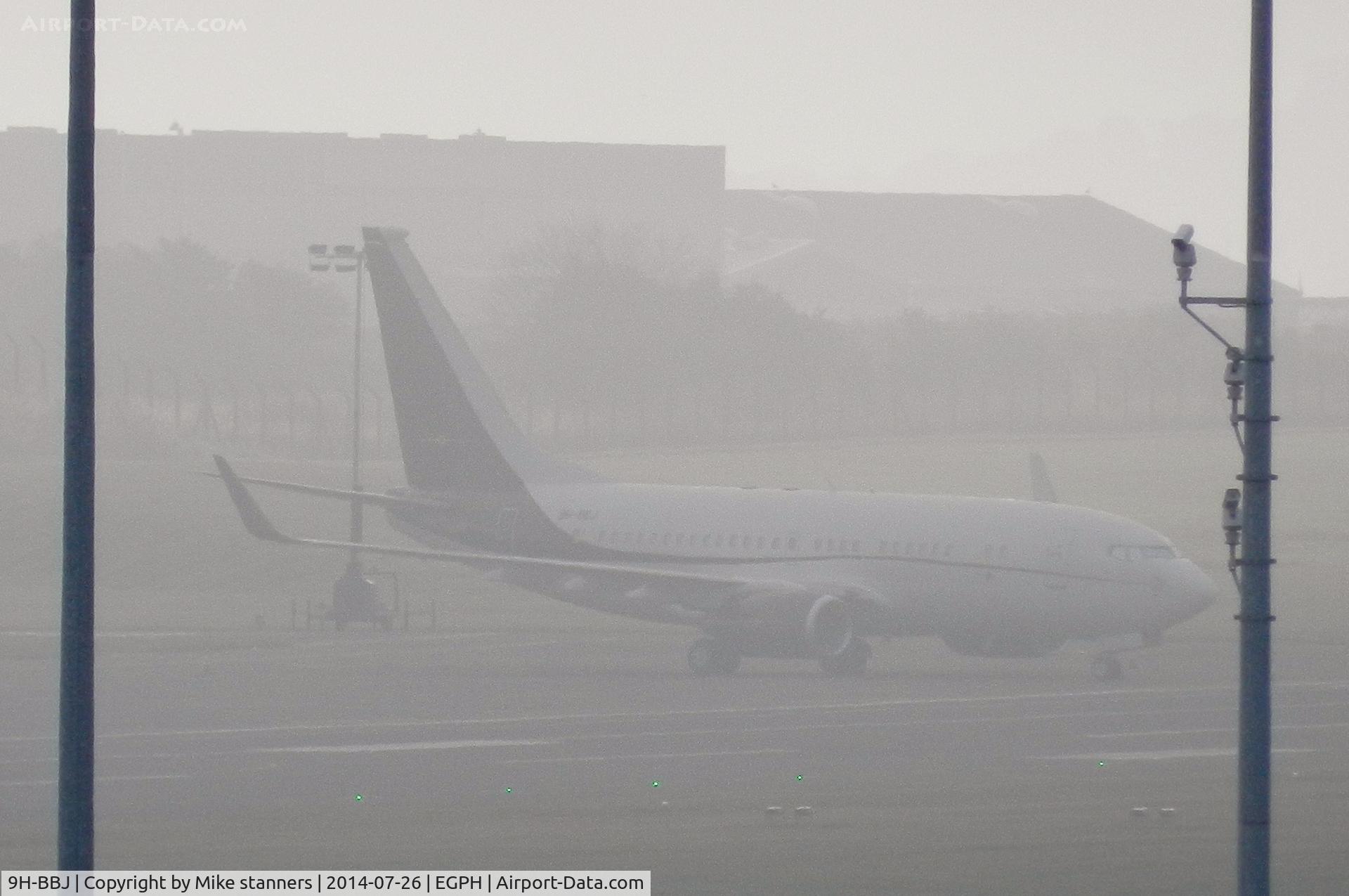 9H-BBJ, 2000 Boeing 737-7BC C/N 30791, Privajet B737- 7BC BBJ Parked on block 33,EDI 26.7.14