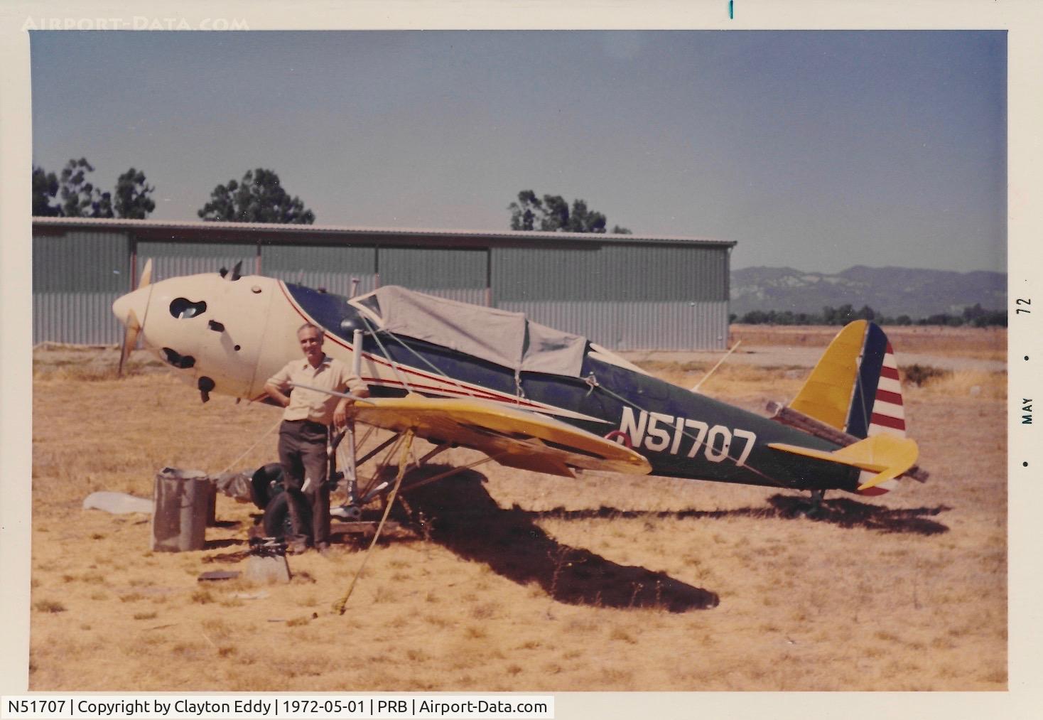 N51707, 1942 Ryan Aeronautical ST3KR C/N 1788, California 1972