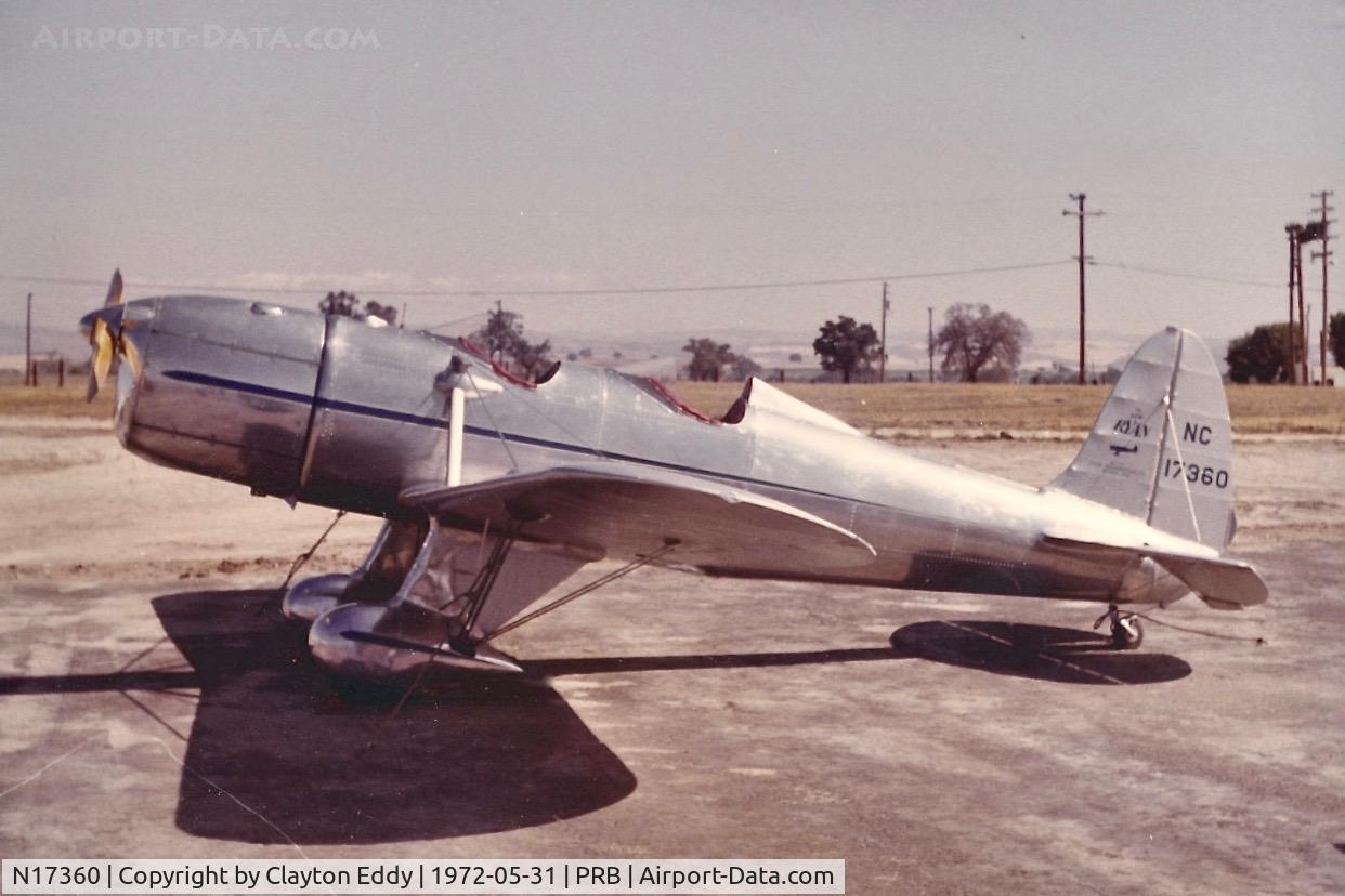 N17360, 1937 Ryan Aeronautical ST-A Special C/N 184, Paso Robles Flyin 1972.