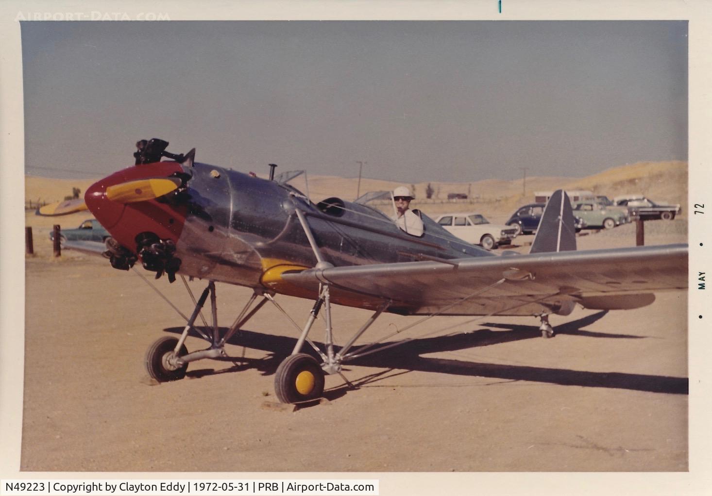 N49223, 1941 Ryan Aeronautical ST3KR C/N 1014, Paso Robles flyin California May 1972.